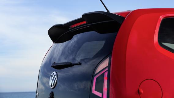 Volkswagen Up GTI rood achterspoiler