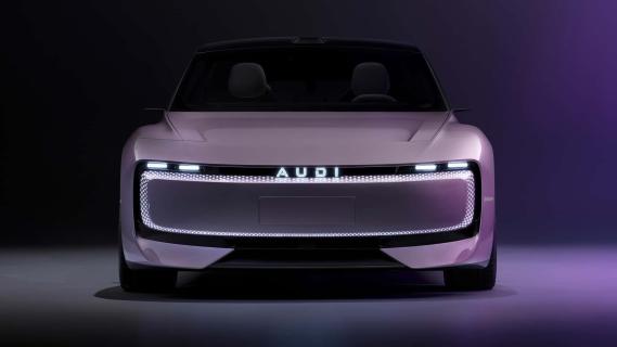 AUDI E concept (2024) roze voor