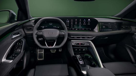 Audi Q5 Sportback groen (2025) interieur dashboard