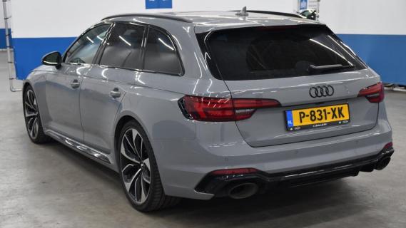 Audi RS 4 bij Domeinen (2019) grijs zijkant achter schuin