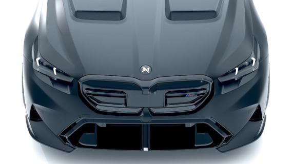 Alpha-N BMW M5 Sedan (G90) zwart (2025) voorzijde