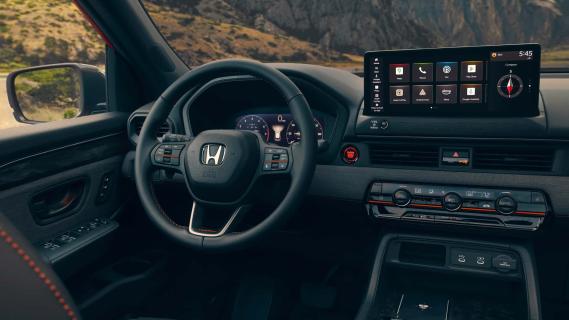 Honda Passport oranje (2026) interieur instrumentarium