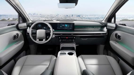 Hyundai Ioniq 9 groen (2025) interieur dashboard