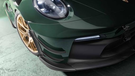 Porsche 911 GT3 RS Manthey-kit (992) groen (2024) voorkant splitter canards