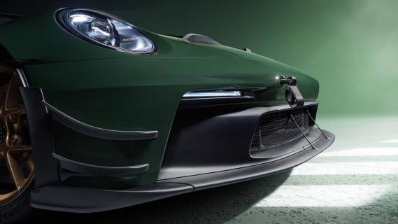 Porsche 911 GT3 RS Manthey-kit (992) groen (2024) voorkant splitter frontspoiler