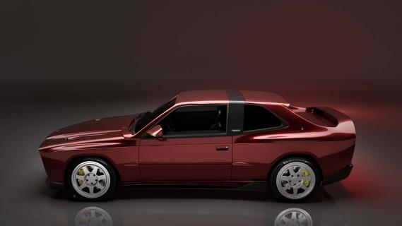 Modena Automobili Maserati Shamal Restomod (2025) zijkant links hoog render