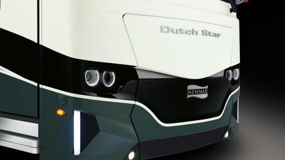 Newmar Dutch Star Diesel Usher voorkant neus detail