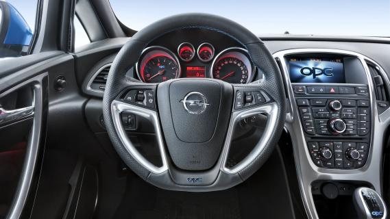 Opel Astra OPC (2012) interieur stuurwiel instrumentarium dashboard