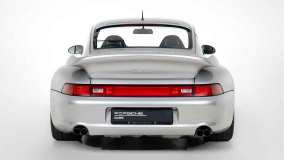 Porsche 911 Turbo WLSII (993) grijs (1998) achterkant