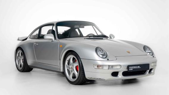 Porsche 911 Turbo WLSII (993) grijs (1998) zijkant rechts voor