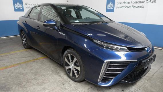 Toyota Mirai occasion Domeinen blauw (2018) linksvoor schuin