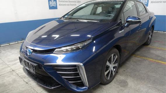 Toyota Mirai occasion Domeinen blauw (2018) rechtsvoor schuin