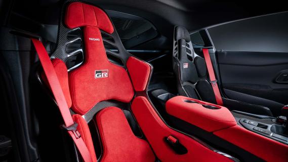 Toyota GR Supra A90 Special Edition (A90) zwart (2025) interieur Recaro schaalstoel