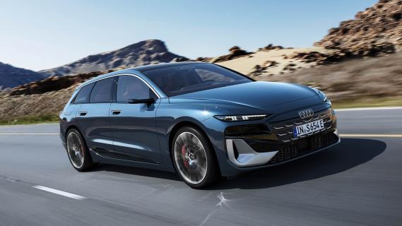 Audi S6 Avant e-tron 2024 A6 review: 3/4 voor rechts rijdend