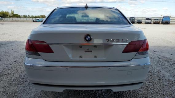 BMW 750 Li (E66, LCI) wit (2008) achterzijde