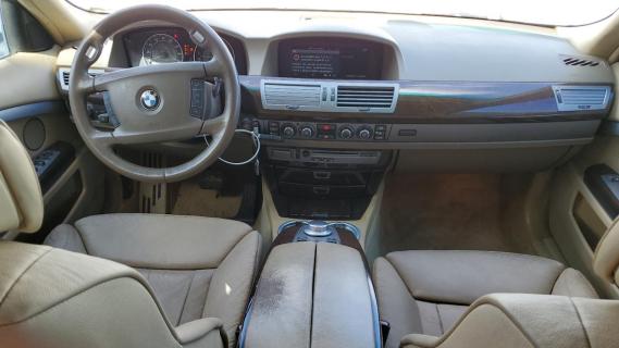 BMW 750 Li (E66, LCI) wit (2008) interieur beige dashboard