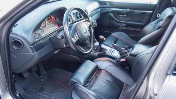 BMW M5 Touring (E39) grijs (2003) interieur stoelen