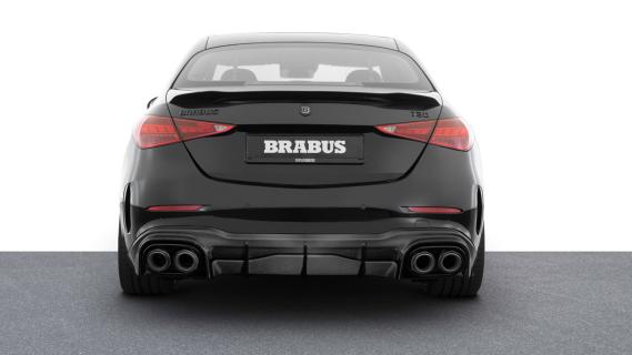 Brabus C 63 730 (W206) zwart (2024) achterkant