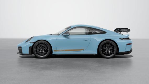 Porsche 911 GT3 (992) blauw (2024) configurator links zijkant