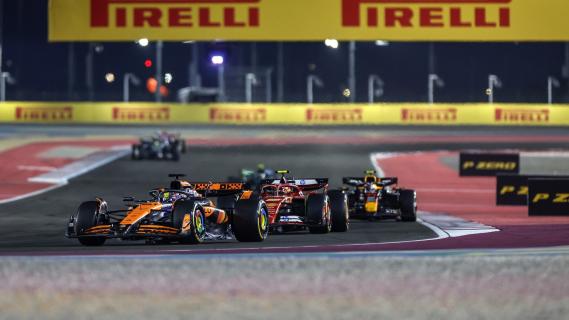 GP Qatar 2024 Piasri voor Sainz en Pérez