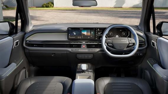 Kia Syros grijs (2025) interieur dashboard