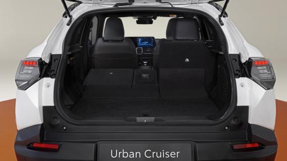 Toyota Urban Cruiser wit (2025) interieur achterbak