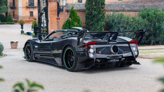 Pagani Zonda 760 LM Roadster zijkant achter schuin