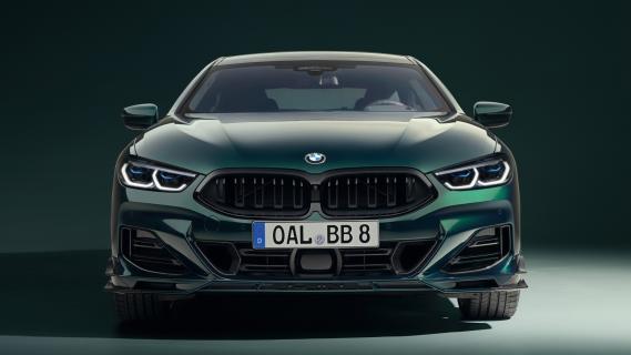 Alpina B8 GT Gran Coupé (G16) groen (2025) voorzijde