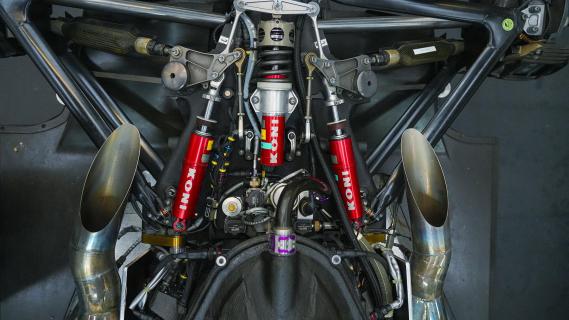 BAR Cosworth Formule 1 auto motor ophanging achter