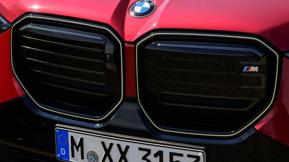 Nieren (grille) van de BMW X3 met M-badge