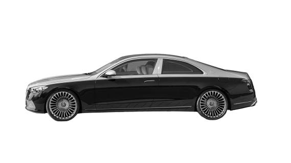 Mercedes Maybach S-klasse Coupé patenttekening zijkant links