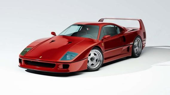 Officine Fioravanti Ferrari F40 Alte Prestazione rood (2025) zijkant links schuin voor laag