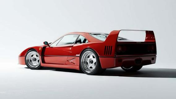 Officine Fioravanti Ferrari F40 Alte Prestazione rood (2025) zijkant links schuin achter laag