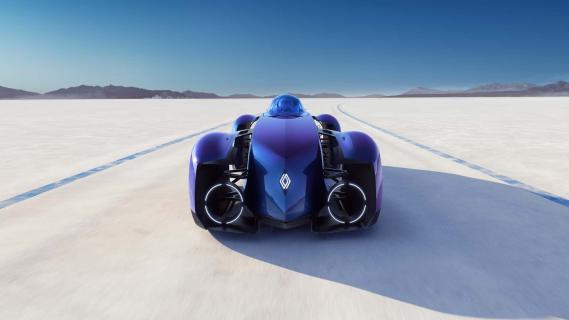 Renault Filante concept blauw (2025) voorzijde