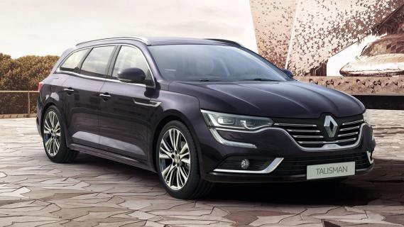 Renault Talisman Grandtour Initiale paars zijkant rechtsvoor schuin