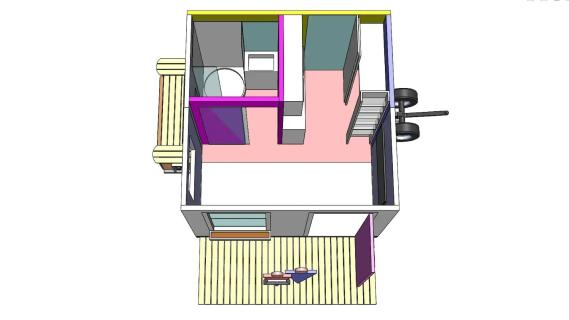 Boxabl Baby Cox Caravan (2025) plattegrond