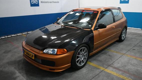 Honda Civic VTI (EG) goud (1995) domeinen zijkant links schuin voor