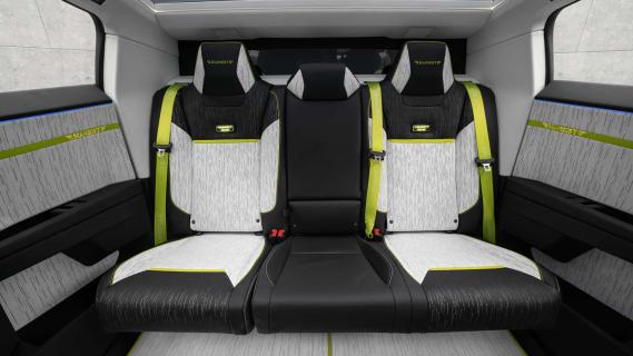 Mansory Cybertruck Elongation interieur achterbank