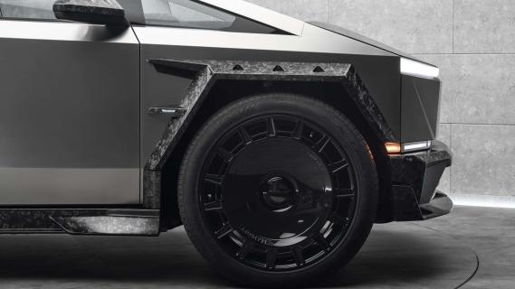 Mansory Cybertruck Elongation zijkant detail velg 26 inch