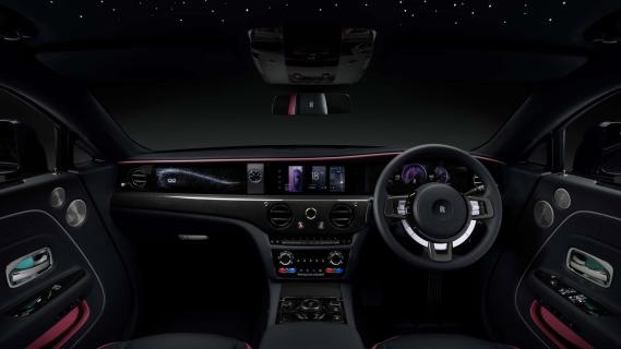 Rolls-Royce Spectre Black Badge paars (2025) interieur dashboard