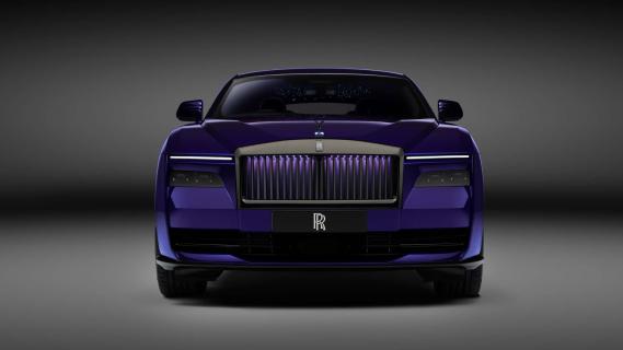 Rolls-Royce Spectre Black Badge paars (2025) voorkant