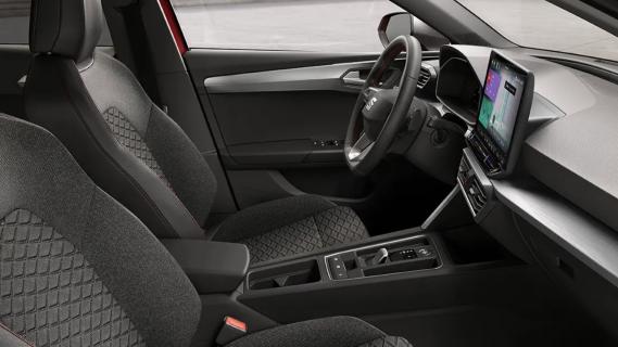 Seat Leon Style PHEV grijs (2025) interieur zijkant