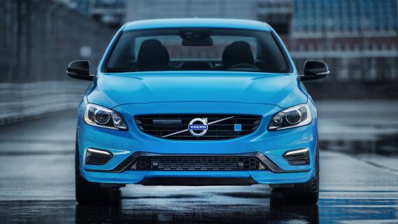 Volvo S60 Polestar blauw (2014) voorzijde