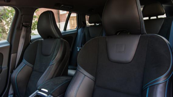 Volvo S60 Polestar blauw (2014) interieur stoelen