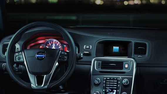 Volvo S60 Polestar blauw (2014) interieur dashboard