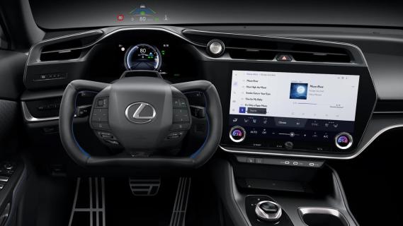 Lexus RZ550e Direct4 wit bitone (2025) interieur dashboard