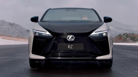 Lexus RZ550e Direct4 wit bitone (2025) voorzijde