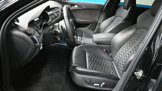 Audi RS 6 Avant Performance (4G, C7) zwart (2018) interieur zijkant