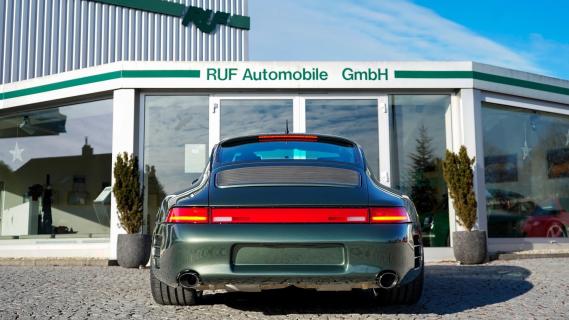 Ruf Porsche 911 lampen upgrade 993 (2025) groen achterkant