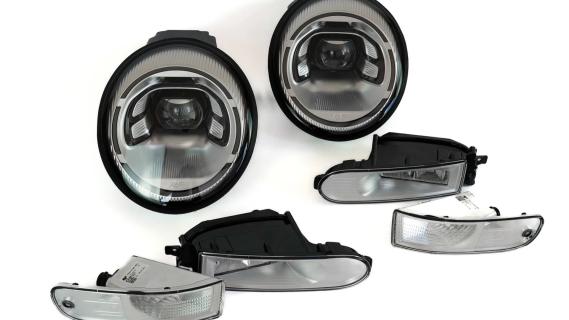 Ruf Porsche 911 lampen upgrade 993 (2025) koplampen en knipperlichten